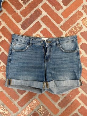 Caslon Light Blue Cuffed Denim Shorts
